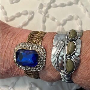 Navajo and a brass with the stones and blue these two are very beautiful togethe